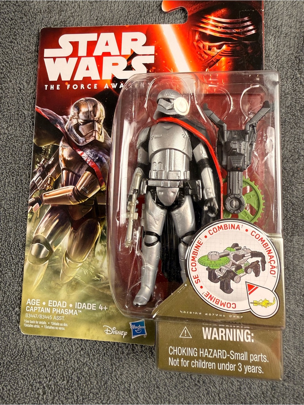 Star Wars Captain Phasma Figure - Silver, Black & Red